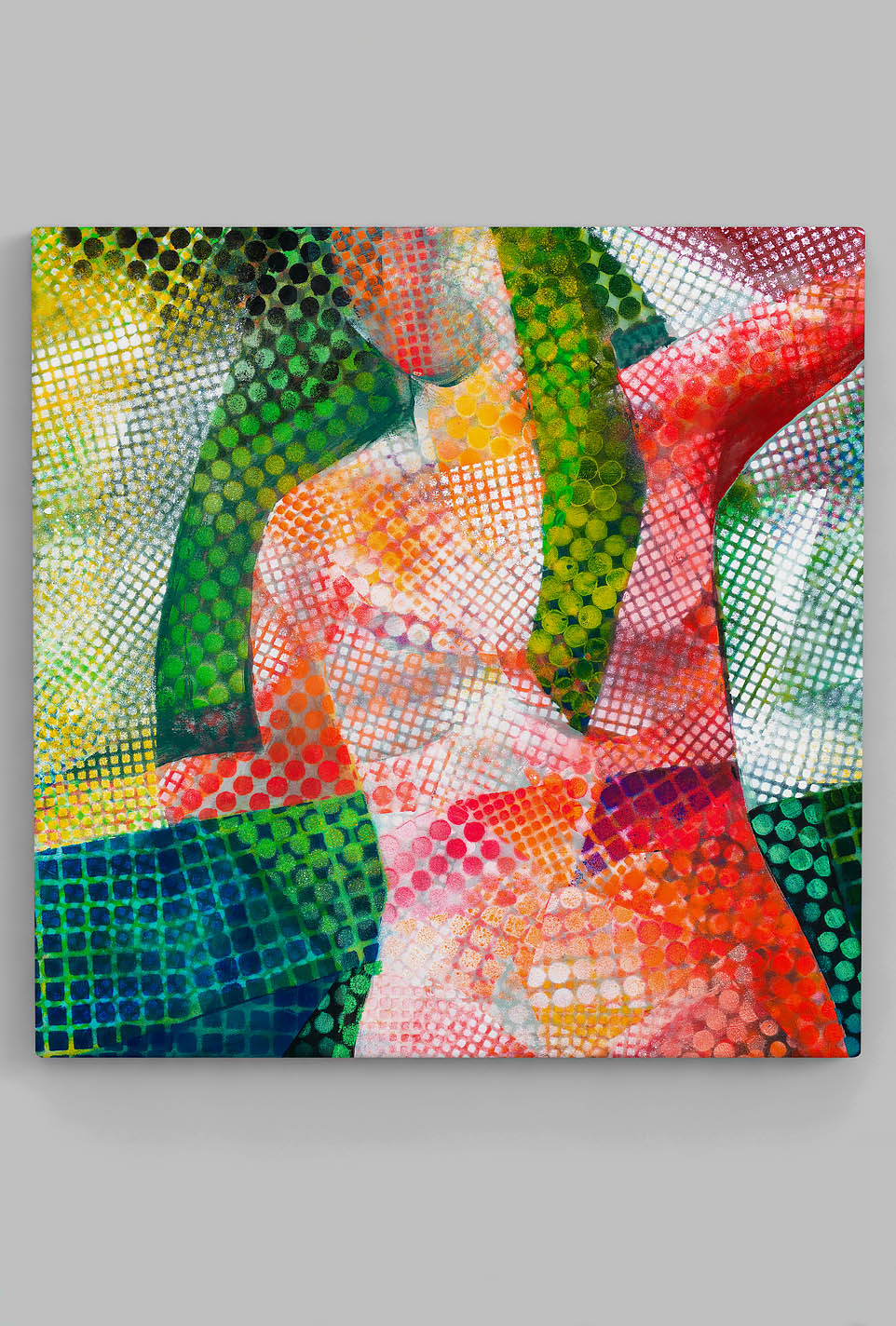 Lila and Me Park Bench artist painting.