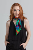 Lila and Me The Limelight silk scarf shop online. 