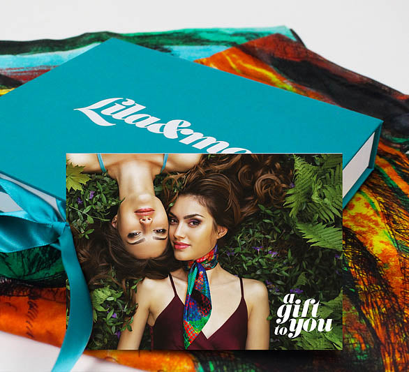 Lila and Me silk scarves. A thoughtful gift she'll love to unwrap.